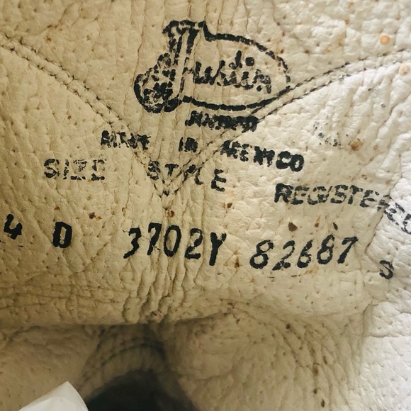 JUSTINS BLACK LEATHER BOOTS Women/Girls (4 D) - Picture 3 of 8